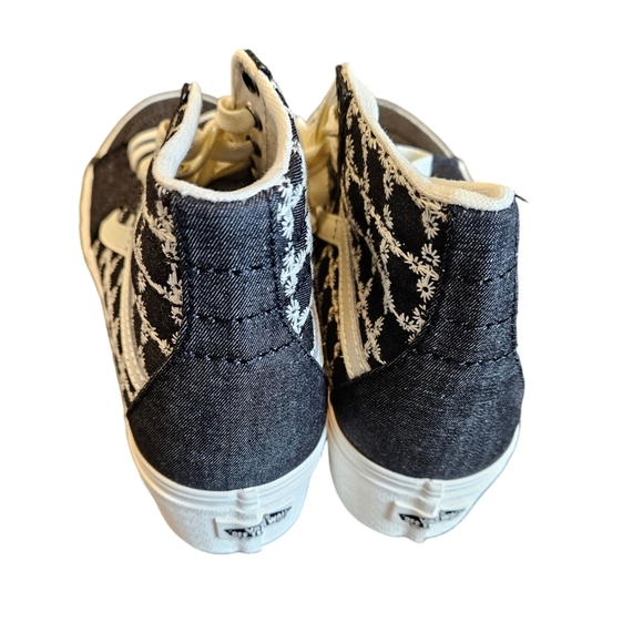 Vans Sk8-Hi Tapered Denim Mix Black Stacked Sneaker NEW - Picture 4 of 7